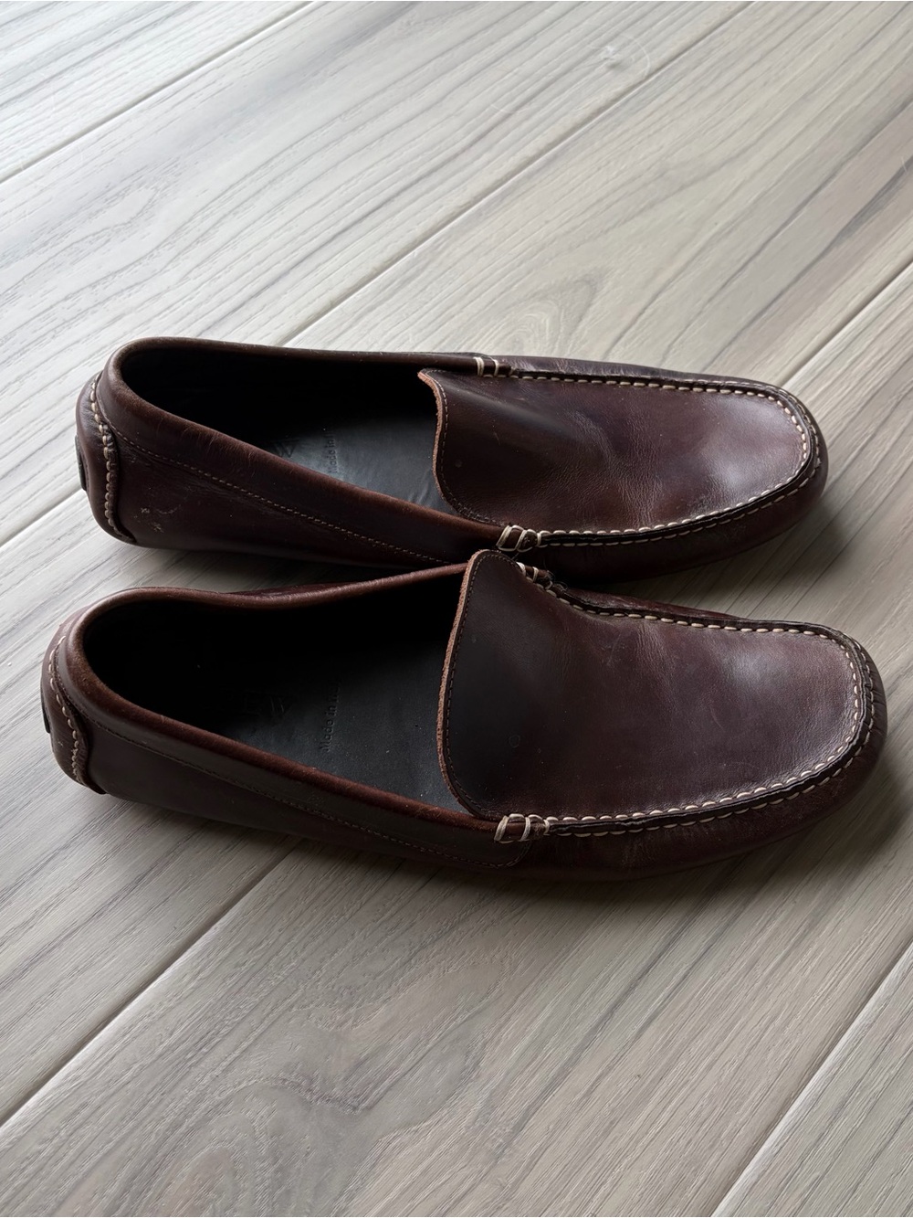 Jcrew Leather Driving Moccasins Made in Italy
